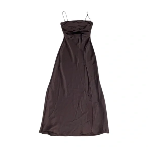 bec and bridge brown satin dress Rent Bec & Bridge Malia Satin Maxi Dress main image 1
